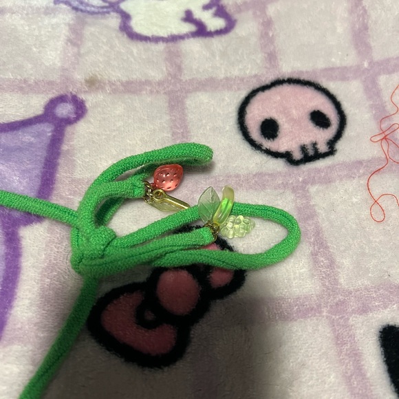 y2k vintage terry cloth green and pink juicy couture string bikini - Picture 6 of 6